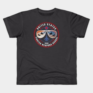 US Fighter Weapons School Glasses Kids T-Shirt